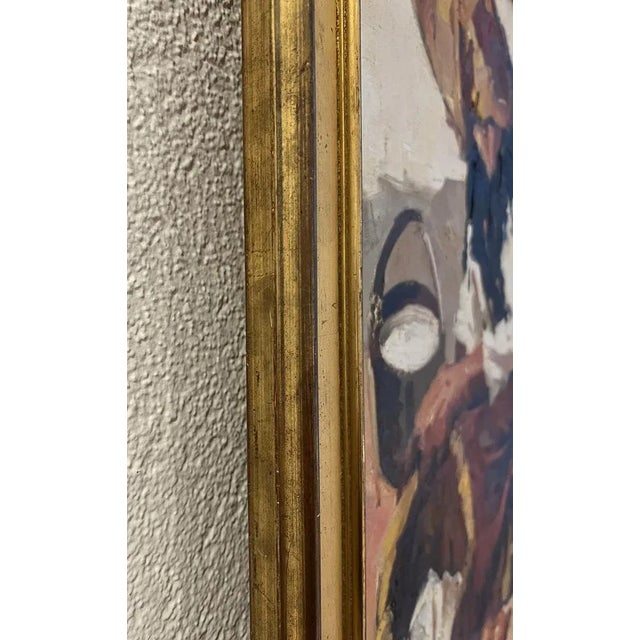 Francisco Torres Matas, Femme assise préparant le repas, Oil on Canvas, Framed For Sale - Image 9 of 12