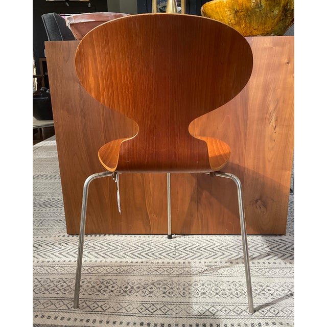 1950s 1950s Fritz Hansen 3-Legged Chair, Model 3100 For Sale - Image 5 of 13