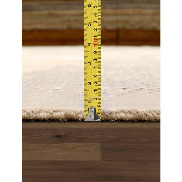 Pasargad Home Modern Grey Silk & Wool Area Rug- 8' 2'' X 10' 0'' For Sale In New York - Image 6 of 7