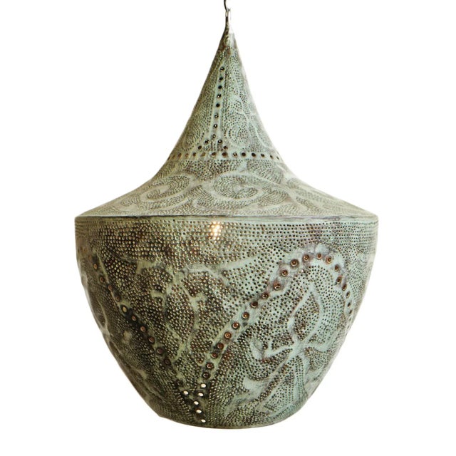 Copper Madras Pendant Light XXL For Sale In Los Angeles - Image 6 of 8