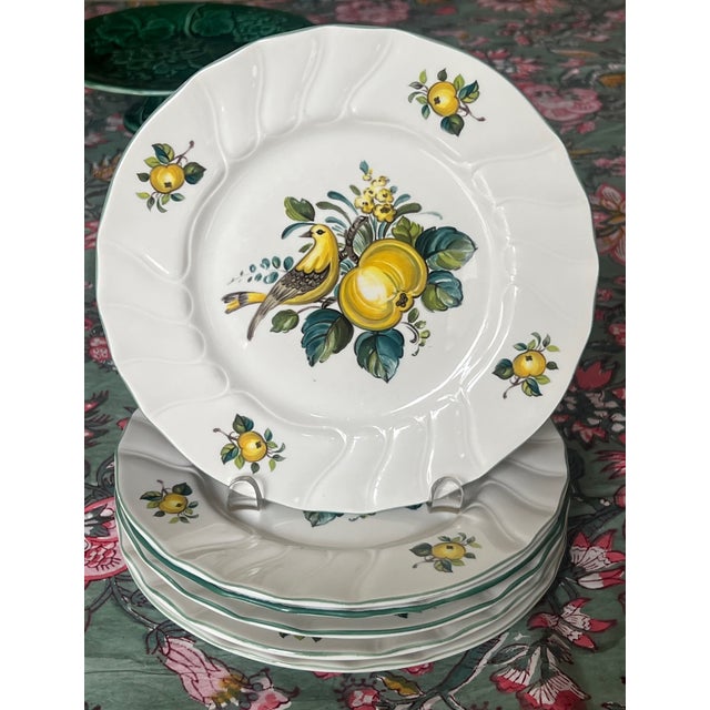 Yellow Fruit or Dessert Plates by Villeroy & Boch, Set of 6 For Sale - Image 8 of 9