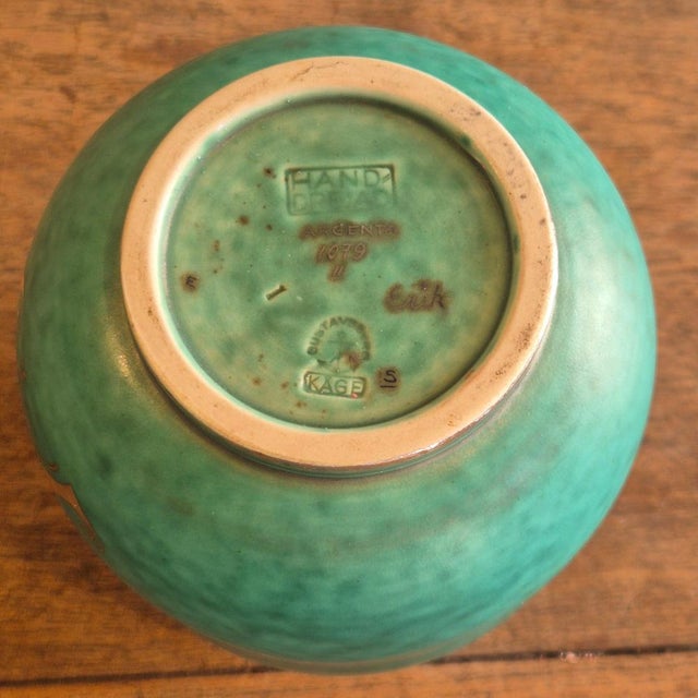 Modern Swedish Stoneware Vase Model Argenta by Wilhelm Kåge, 1949 For Sale - Image 6 of 8