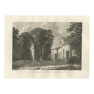 Louis-Pierre Baltard, Upper Mall Avenue in the Park of Saint-Cloud, 1803, Engraving For Sale