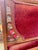 Vintage Victorian-Style Wine Red Velvet Loveseat For Sale - Image 11 of 17