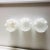Mid-Century Modern Mid-Century Opalescent Milk Glass Vases- Set of 3 For Sale - Image 3 of 6