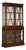English 19th Centry Glazed Display Curio Cabinet with Fixed Shelves For Sale