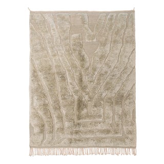 Hand-Knotted Wool Premium Rug by Azele Studio For Sale