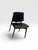 A handsome pair of authentic Danish Modern dining chairs crafted in warm solid teak and retaining their original black...