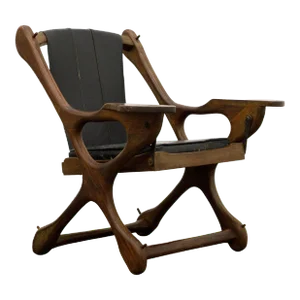 Don Shoemaker for Senal S.A. Cocobolo Rosewood 'Swinger' Rocking Chair, Signed