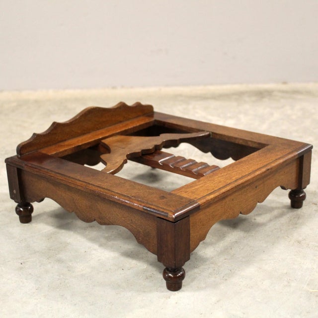 19th Century Italian Table Lectern in Walnut For Sale - Image 9 of 13