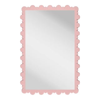 Fleur Home Garden District Valmont Rectangle Mirror in Authentic Pink, 28.5x38.5 For Sale