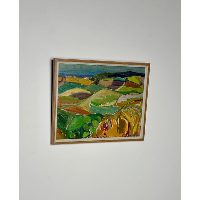 1940s Doris Hennix, Landscape, 1948, Oil on Panel, Framed For Sale - Image 5 of 15