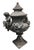 Metal A Pair of Monumental 19th-Century Style English Cast Lead Garden Urns With Lids & Putti For Sale - Image 7 of 12