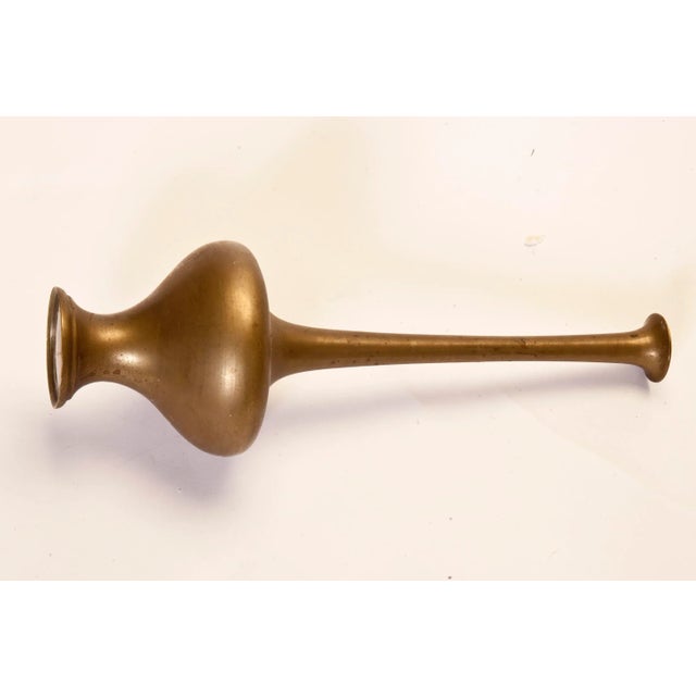 Mid 20th Century Tall Mid 20th Century Modern Brass Bud Vase For Sale - Image 5 of 6