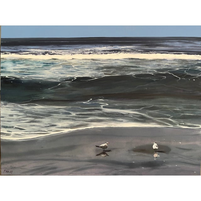 Textile Winters Gaze, Original Oil Painting by Jessica Fairley For Sale - Image 7 of 7