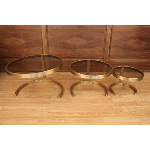Gigogne Tables, 1970s, Set of 3 For Sale - Image 6 of 7