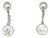 Early 20th Century J.E. Caldwell, Art Deco, Diamond Drop Earrings, Pair For Sale