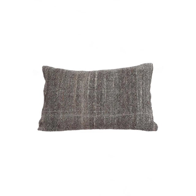 Brow & Gray Pillow Cover For Sale - Image 4 of 4