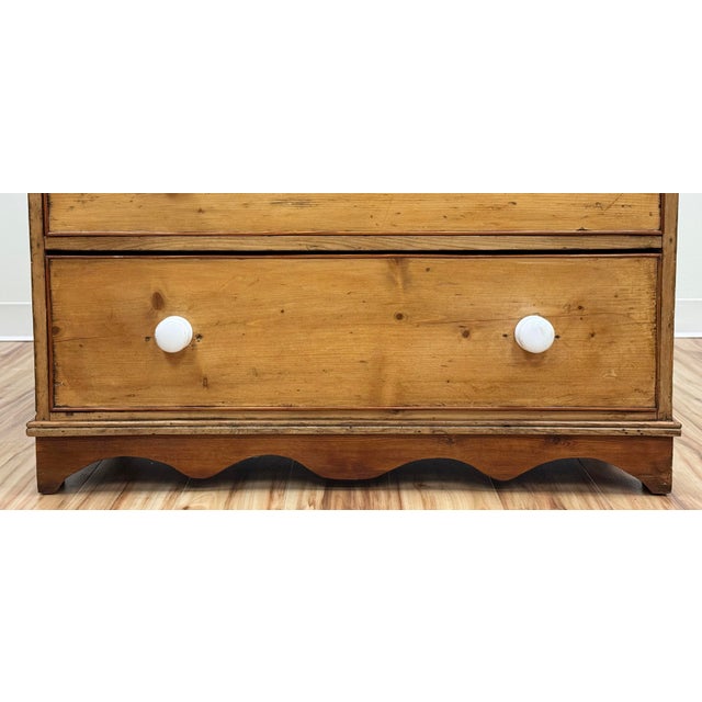 Antique English Pine Three Drawer Chest For Sale In Kansas City - Image 6 of 16