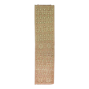 Brown Red Color Vintage 20th Century Runner