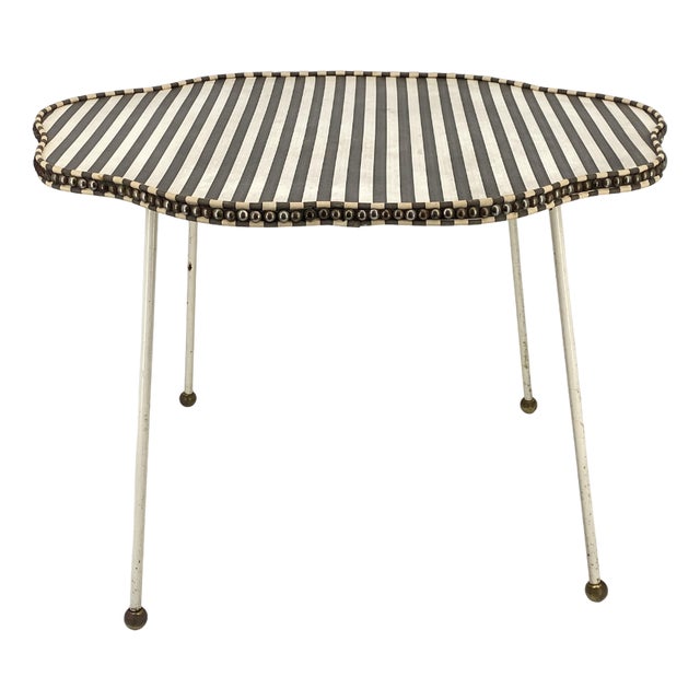 Mid-Century Striped Tray or Side Table, 1950 For Sale