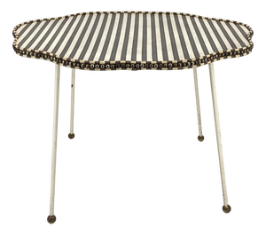 Mid-Century Striped Tray or Side Table, 1950