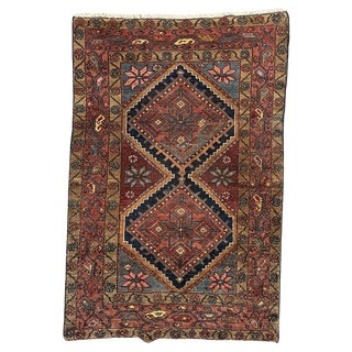 Mid-Century Tribal Kurdish Rug, 1940s For Sale