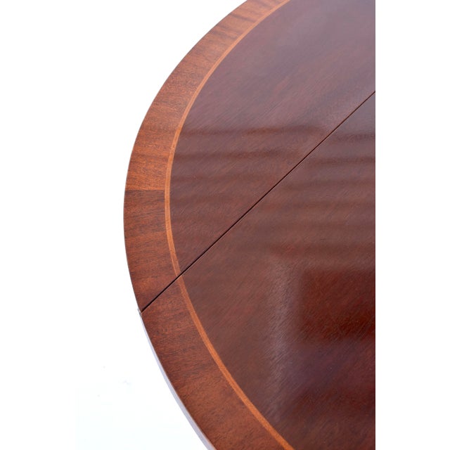 Mahogany Dining Table With Drop Leaf Option by Baker Furniture For Sale - Image 17 of 18
