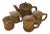 Ceramic Bamboo Coffee & Tea Set - Set of 5 For Sale