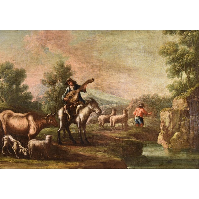 Landscape Reder 17/18 seoclo Painting Oil on canvas Old masters Roman school This piece is attributed to the mentioned...