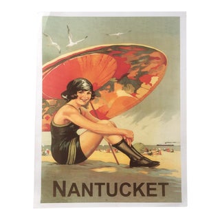 1920s Vintage Nantucket Travel Poster Reprint For Sale