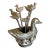 Vintage Pickle/Cocktail Forks Set Pewter Embellished With Duck Shape 6 Forks With Holder (Rare Find) For Sale