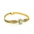 Modern 1970s Italian 14k Gold Diamond Flexible Bangle Bracelet For Sale - Image 3 of 12