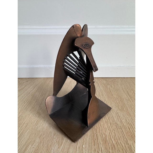 1970s Authorized 1970 Miniature Bronze Picasso Sculpture-Chicago Daley Plaza, by Handiguild For Sale - Image 5 of 9