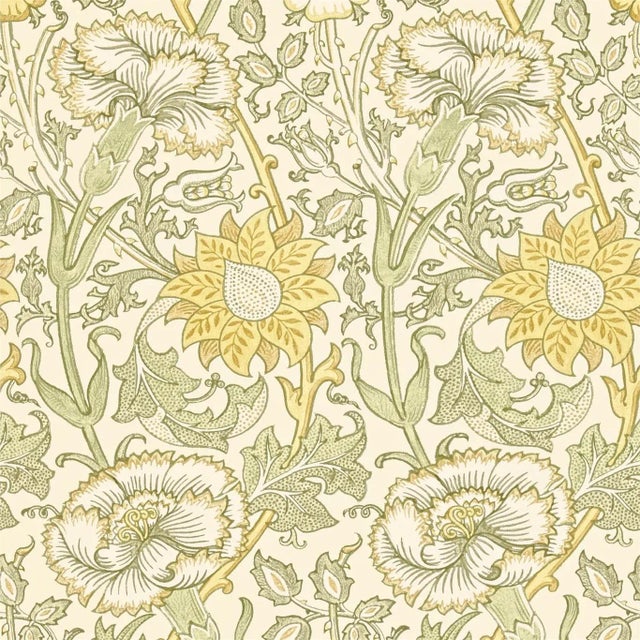 Morris & Co Pink & Rose Wallpaper in Cowslip/Fennel For Sale
