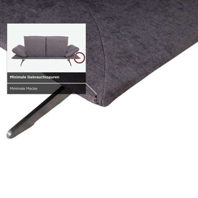 Francis Fabric 2-Seater Sofa in Grey Fabric from Koinor For Sale - Image 11 of 18