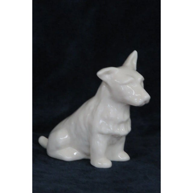 Belleek Ireland Porcelain White Dog Figurine Scottish Terrier For Sale - Image 9 of 13