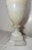 Antique Italian Hand Carved Alabaster Marble Stone Urn Style Electric Table Lamp For Sale - Image 12 of 14