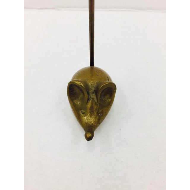 Vintage Solid Brass Mouse Figure For Sale In Raleigh - Image 6 of 11