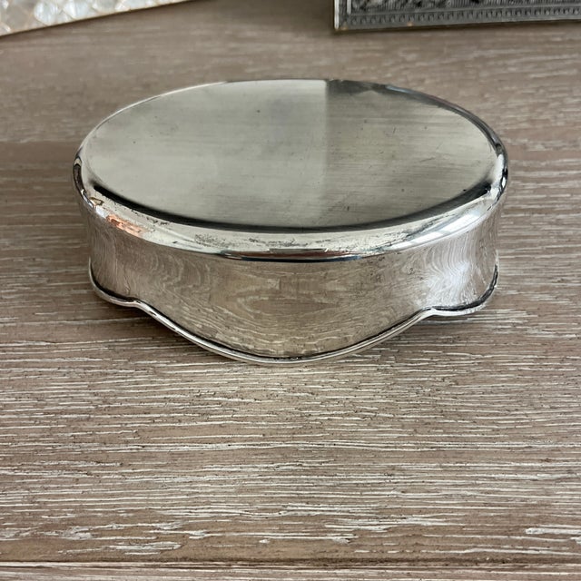 Silver Decorative Bowl For Sale - Image 4 of 5