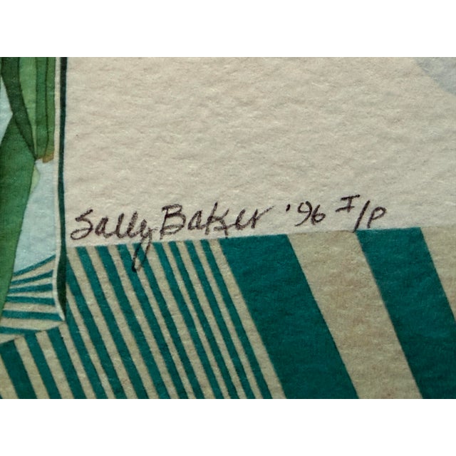 Sally Baker Red Tulips in Vase I/P Artwork, Signed For Sale - Image 10 of 12