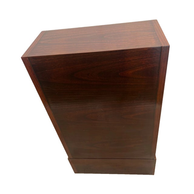 1990s Japanese Kaidan Tansu Step Chest Cabinet Pin Locks Four Pass Through Drawers 1a For Sale - Image 13 of 13