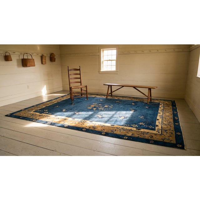 Early 20th Century Chinese Peking Carpet For Sale - Image 9 of 11