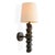 Pair of contemporary bronze finish wall lamp that combines a sculptural cast aluminium body with a bronze highlight finish...