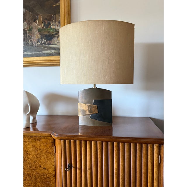 Hollywood Regency Esa Fedrigolli, Hollywood Regency Table Lamp, Italy 1970s For Sale - Image 3 of 12