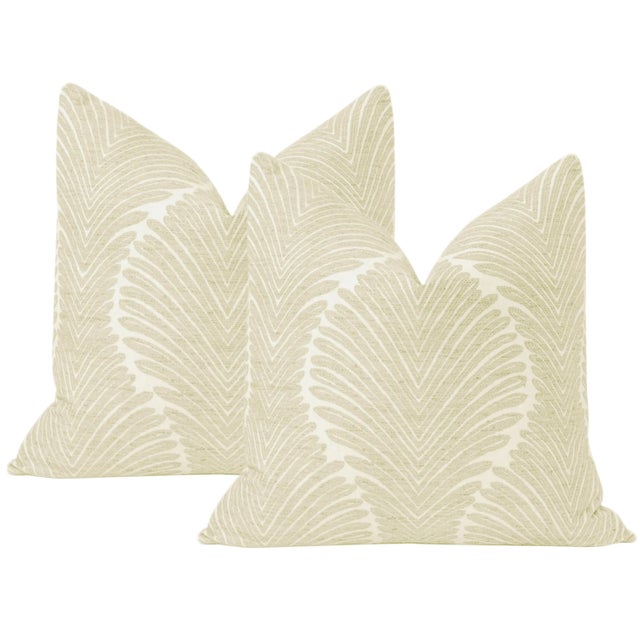 Not Yet Made - Made To Order 22" Cashmere Musgrove Chenille Pillows - a Pair For Sale - Image 5 of 5