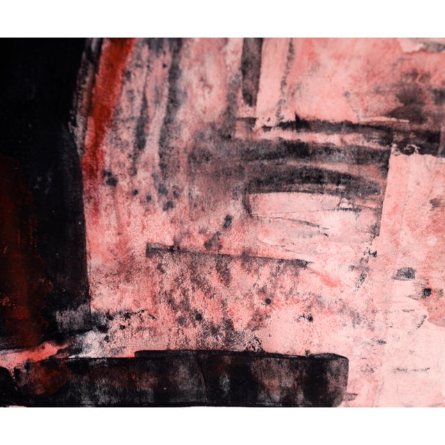 Abstract Expressionism Abstract Expressionist Composition in Acrylic and Pastel on Paper by Ricardo De Silva For Sale - Image 3 of 8