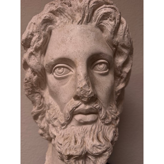 1980s Vintage Classical Male Head Sculpture by Austin Productions For Sale - Image 5 of 8