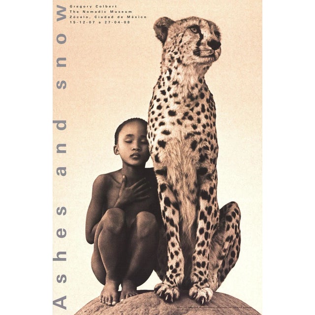2007 Gregory Colbert Child With Cheetah Mexico City Lithograph For Sale