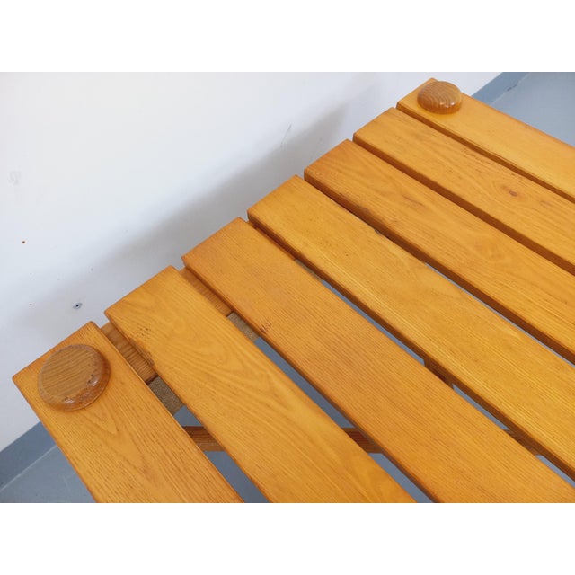 Vintage Square Coffee Table in Pine, 1970s For Sale - Image 9 of 16